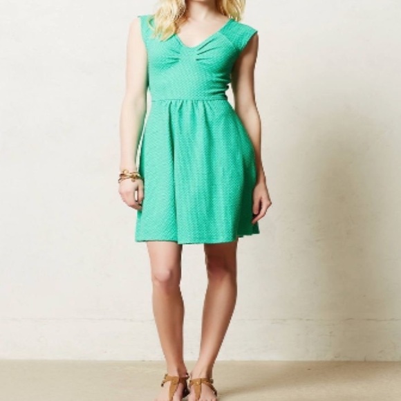 Anthropologie Dresses & Skirts - Anthropologie Postmark seafoam green "Matilde" pull-over dress